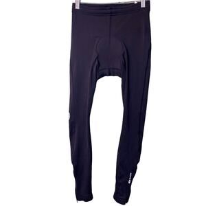 Sugoi Women’s M Black Padded Ankle Zip Inner Drawstring Cycling Tight Leggings